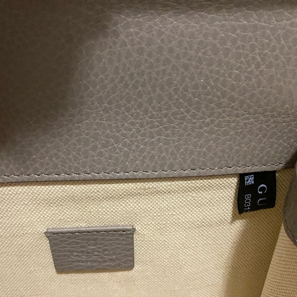 GUCCI Calfskin Dionysus Bag Dusty Grey Authentic Leather Handbag - Picture 7 of 9